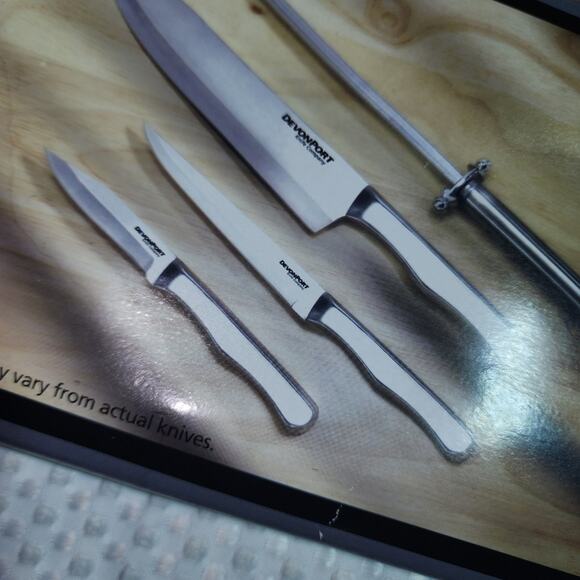 DEVONPORT NWT 4 PIECE STAINLESS STEEL CUTLERY KNIFE SET - Picture 3 of 4